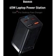 Мережевий зарядний пристрій BASEUS GaN3 Pro Desktop Fast Charger (2 Type-C + 2 USB) 65 W Black - зображення 12