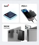 Мережевий зарядний пристрій BASEUS GaN5 Pro 160W (2 Type-C + 1 USB) з кабелем - зображення 9