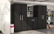 Шафа Keter Kis Detroit XL Basso чорна 93х89x54 см низька 2 полиці (249803) - изображение 4