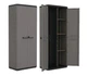 Шафа для зберігання Keter Kis Piu Utility Cabinet висока пластикова сіра багатофункціональна господарська (241541) - изображение 2
