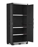 Багатофункціональна шафа пластикова Keter/Kis Armadio Alto XL Garage 241543 чорна - изображение 6