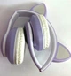 Беспроводные детские наушники Cat Ear STN-28 со светящимися кошачьими ушками Bluetooth Фиолетовые - изображение 3