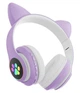 Беспроводные детские наушники Cat Ear STN-28 со светящимися кошачьими ушками Bluetooth Фиолетовые - изображение 4