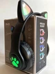 Беспроводные детские наушники Cat Ear STN-28 со светящимися кошачьими ушками Bluetooth Черные - изображение 5