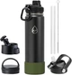 Термобутылка Mountflask Regular 650 мл Black/Khaki Pad (MF-BK) - изображение 1