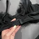 Жіночий комплект Bolshe мереживний з ланцюгами Чорний M/L - изображение 6