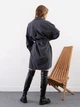 Плаття-сорочка міді осіннє жіноче ISSA PLUS SA-496 L/XL Темно-сіре (issa2007682505609) - зображення 2