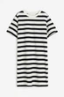 Сукня футболка H&M XS молочно-чорна смужка 1912841434 - зображення 5