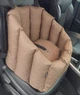 Автокрісло сумка-переноска автогамак лежак для собак тварин автомобільне перенесення 50 х 45 см Коричневий - зображення 2