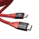Кабель MFi зарядный BlitzWolf USB-C - Lightning 20 Вт Fast Charging Cable for iPhone PD3.0 1.8 м Red (YM0604) - изображение 4