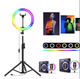 Кольцевая лампа RGB LED MJ36 USB Power Bank (36 см) + штатив 2,1м - изображение 3