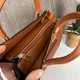 Женская мини сумочка экокожа 23х13х16 см коричневая с цветочным принтом (513946) - изображение 3