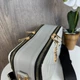 Модная женская мини сумочка клатч YSL экокожа, стильная сумка на плечо стеганная Серый - изображение 7