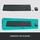 Комплект (клавіатура, мишка) бездротовий Logitech MK235 Grey USB (920-007931) - изображение 9