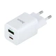 Сетевое Зарядное Устройство Hoco N13 PD30W+QC3.0 Type-C To Lightning Белое с 2 разъемами - изображение 1