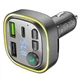 Автомобильный FM-трансмиттер Borofone BC48 Broad QC3.0 / 2xUSB / 1xType-C 18W / bluetooth Black (BC48B) - изображение 4
