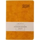 Ежедневник Leo Planner Case 2024 А5 368л м/обл слп/т горчичный со срезом в тон обложки (5056574423580) - изображение 1