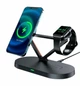 Бездротовий зарядний пристрій Acefast E9 Desktop 3in1 Wireless Charging для Apple iPhone Black - зображення 1