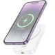 УМБ Hoco J117A MagSafe Wireless Powebank для Apple iPhone Esteem PD20W з БЗП 10 000 mAh White - зображення 2