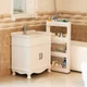 Полиця кухонна на колесах біла Bonro B04 (14-76-42400272) - зображення 3