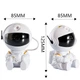 Лазерний нічник-проектор дитячий зоряного неба Astronaut Star, LED 5W, в спальню авто, 7 реж, пульт, Білий - зображення 7