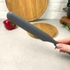 Силиконовый кондитерский шпатель 24*2.5 см Серый - изображение 2