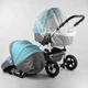 Візок універсальний 2 в 1 для дітей Saturn. Gray and Turquoise (103718) - зображення 7