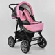 Коляска для дітей класична Viki. Gray and Pink (75215) - зображення 5