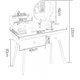 Туалетний столик із круглим зеркалом Bonro B063 (42400133) - зображення 9
