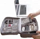 Сумка-органайзер для хранения зарядных устройств и кабелей Тravel digital bag Фиолетовый - изображение 2