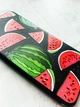 Чехол-книжка с рисунком для Samsung Galaxy A50 (2019) A505/A30s Черный :: Арбузы (принт 341) - изображение 3
