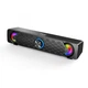 Акустична система 2.0 Jedel s-518 6w usb, rgb led, чорний - зображення 2