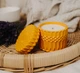 Аромасвеча ROMANTIC TEA SPA YELLOW 100% WOOD WAX 200g 42h Гранд Презент NAC 1081 - изображение 1