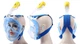 Маска для подводного плавания EasyBreath снорклинг,&nbsp;Синій размер M (SH776342) - изображение 3