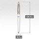 Ручка шариковая Parker JOTTER Originals UKRAINE White CT BP Трезубец сине-желтый 15032_T0017u - изображение 5