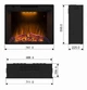 Электрокамин с обогревом Royal Goodfire 28 LED со звуком, дровами и кирпичной кладкой, цветной подсветкой и яркостью пламени, размер 747x598x225 (EF28S) - изображение 5