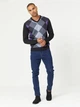 Пуловер мужской Pierre Cardin RGYL KNTTD 31840369 М Серый/Фиолетовый/Черный - изображение 5