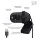 Веб-камера Logitech BRIO 100 FHD GRAPHITE (960-001585) (6914872) - изображение 6