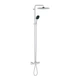 Душова система із термостатом GROHE Quickfix Vitalio Comfort із верхнім душем та виливом латунь хром 26984001 - зображення 4