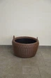 Корзина для дров плетеная (дровница) из искусственного ротанга ручной работы. Цвет Молочный шоколад. 45 литров - изображение 9
