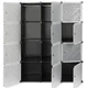 Пластиковый шкаф - органайзер для вещей и обуви Cube Cabinet MP312-62A 110х37х165 см Черный - изображение 3