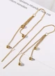 Женские серьги Три Солнца No Brand 1093-01 Золотой - изображение 1
