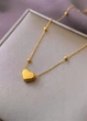 Женская подвеска Яркое Сердце No Brand 1089-01 Золотой 45см 1 шт - изображение 3
