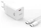 Мобільний зарядний пристрій XO CE10 single USB-C QC&PD3.0 65 Вт 5 A with Type-C-Type-C cable Білий (103727) - зображення 2