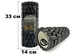 Массажный ролик EasyFit Grid Roller 33 см v.1.1 черный - изображение 1