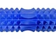 Масажний ролик (валик) EasyFit Grid Roller v.1.2, Довжина 33 см, Діаметр 13 см, Каркас із високоміцного пластику, Піна EVA з масажною поверхнею, для МФР, фітнесу, йоги та реабілітації, Синій - изображение 2