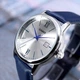 Сріблястий годинник Casio MTP-V002L-2B3 UDF з синім ремінцем - це наручні аксесуари. - зображення 2