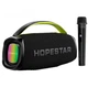 Колонка Bluetooth HOPESTAR A40 Outdoor Portable Wireless Bluetooth Speaker 70W/TWS/IPX6/RGB/12000mAh портативна акустика + мікрофон Чорний - изображение 1