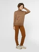 Свитер женский коричневый Arber Roll-neck WW4 WTR-151 XL коричневий (W10.30.38.341) - изображение 2