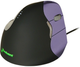 Mysz Evoluent VerticalMouse 4 Small USB Black/Purple (VM4S) - obraz 1